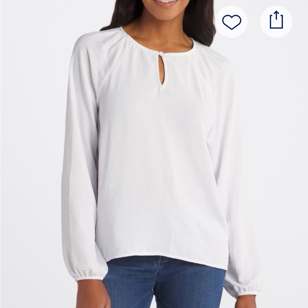 Nine Britton White Relaxed Cut Out Blouse
